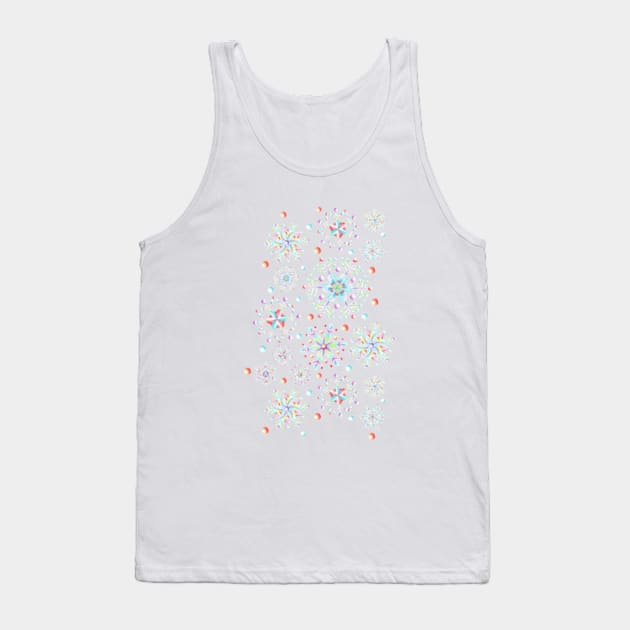 Snowflake Kaleidoscope Tank Top by PatriciaSheaArt